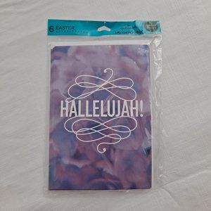 Hallmark Easter Greeting Cards 6 pack Purple Hallelujah